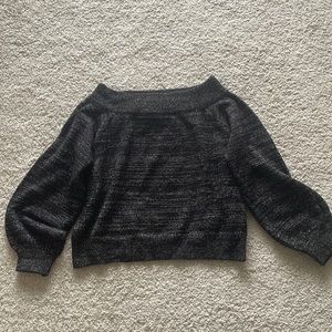 H&M Black silver sweater